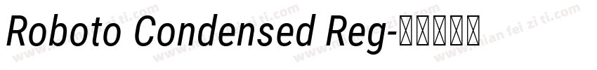 Roboto Condensed Reg字体转换
